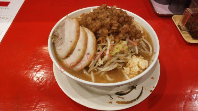 名古屋市昭和区 ラーメン豚郎マシマシ八事店 ニンニク アブラ